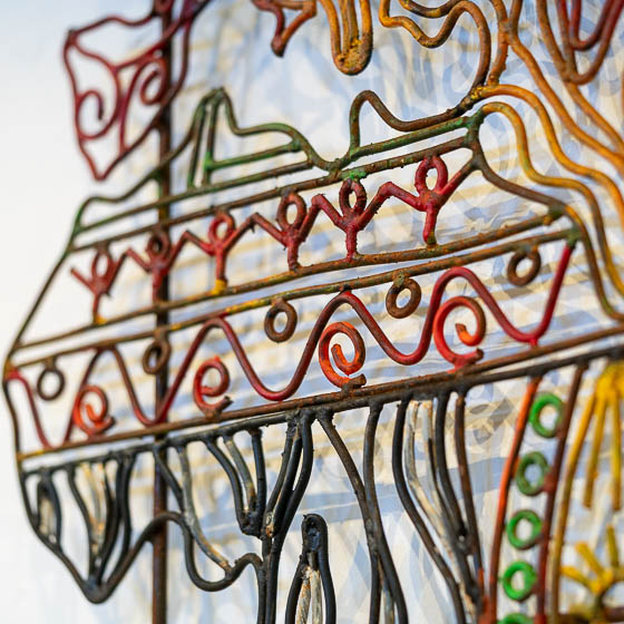 Mundo, escultura de Oscar Fontalvo